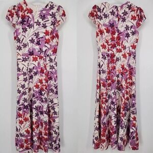 Women's Reiss Lily‎ Floral Midi Dress Size 0 - A8